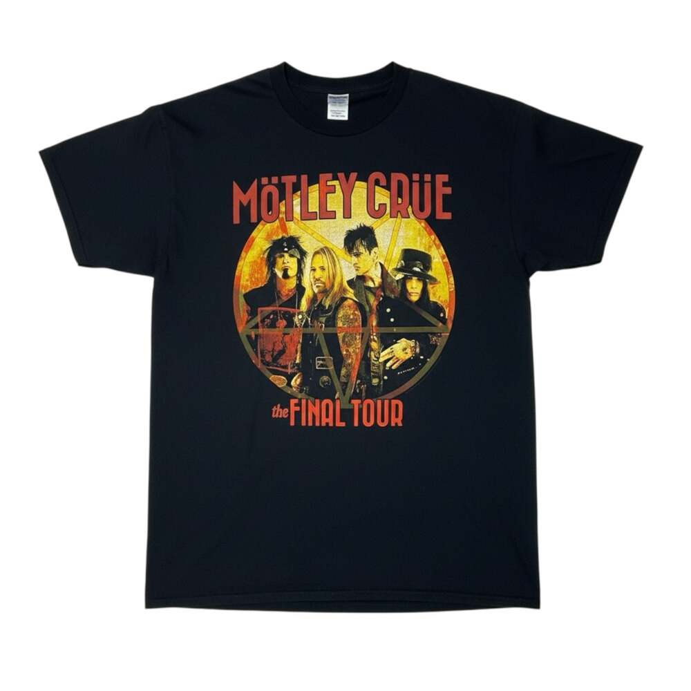 Motley Crue The Final Tour Band T Shirt Black 3XL Gildan